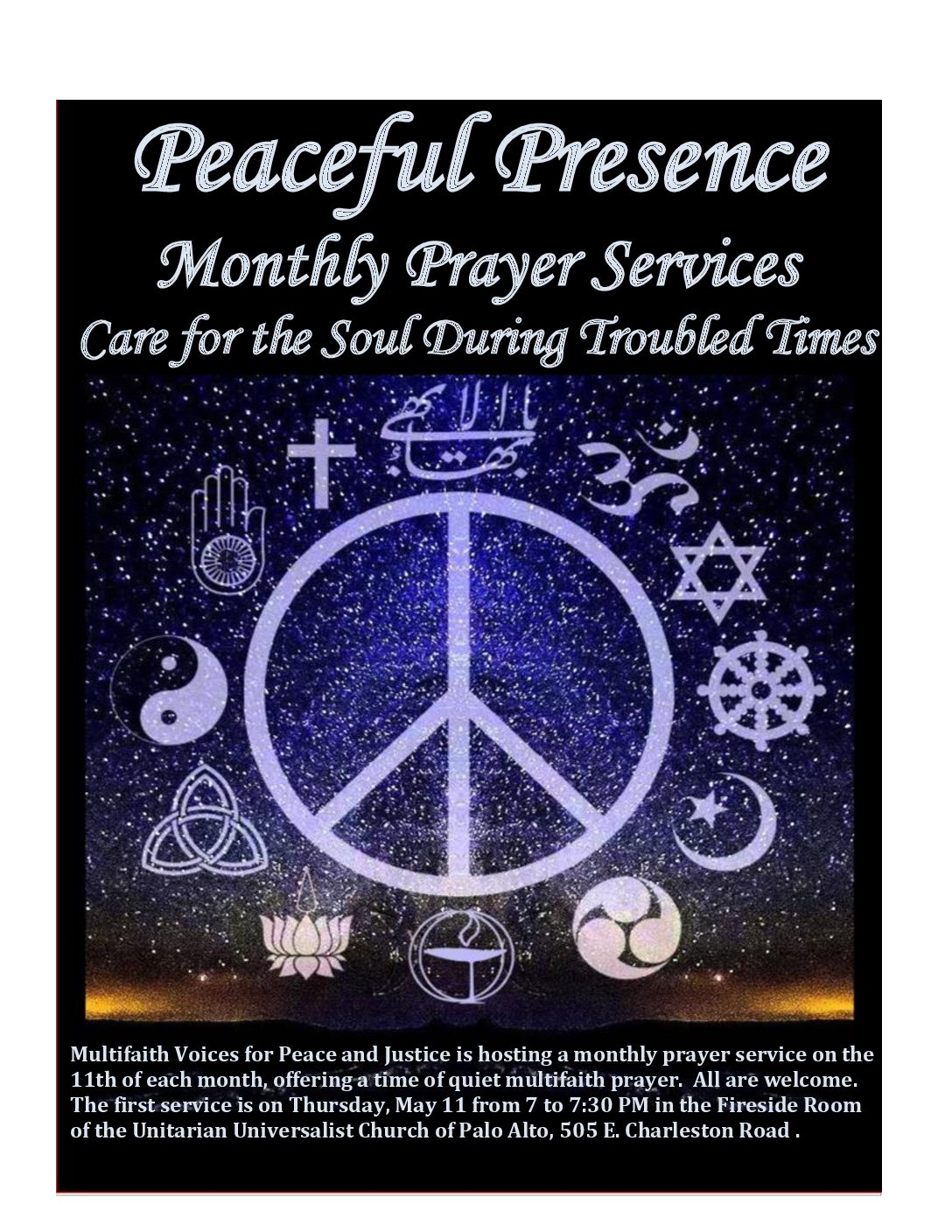 Peaceful Presence Prayer Service