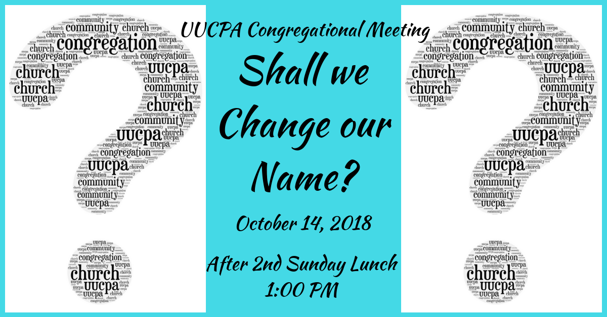 Congregational Meeting - Name Change