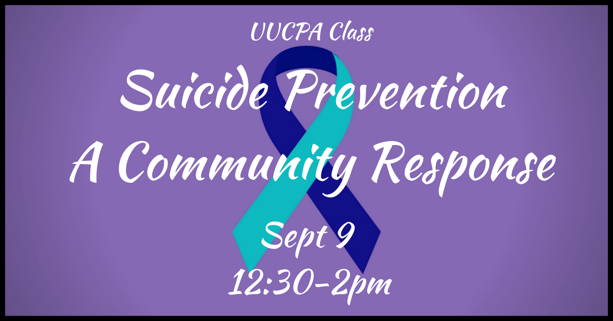 Suicide Prevention - A Community Response
