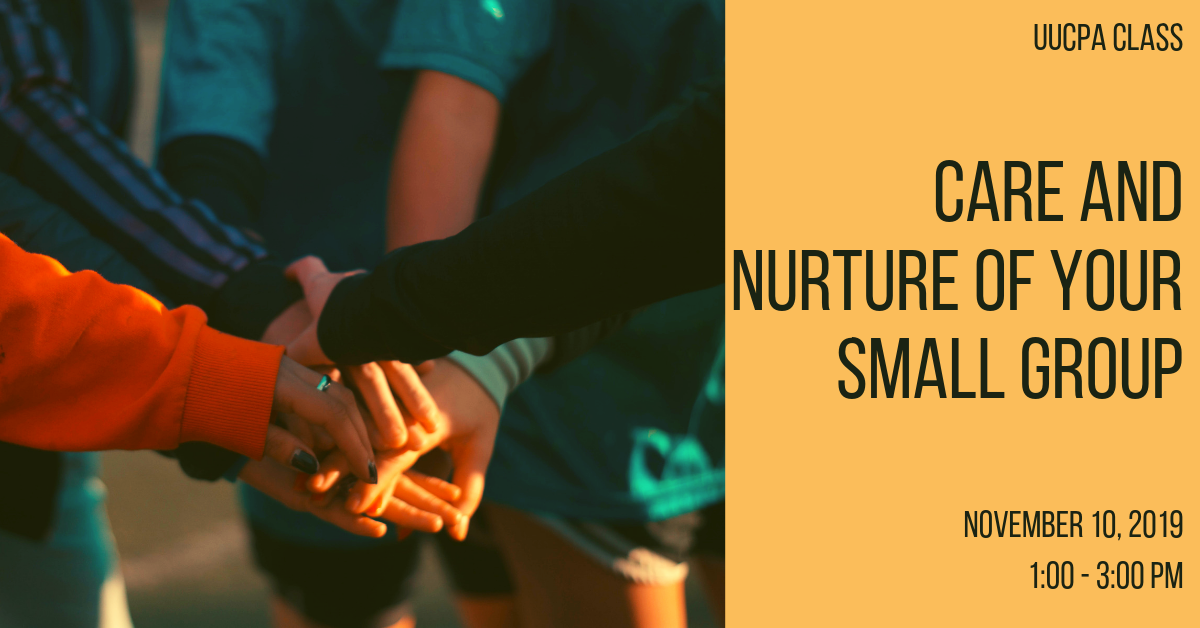 Care and Nurture of Your Small Group