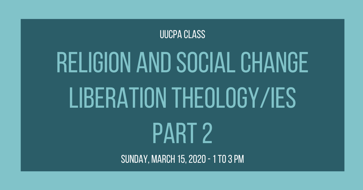 Religion and Social Change: Liberation Theologies, Part 2