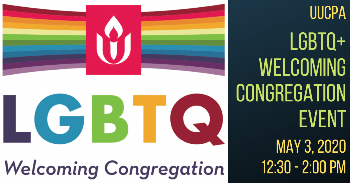 LGBTQ+ Welcoming Congregation Event - Postponed