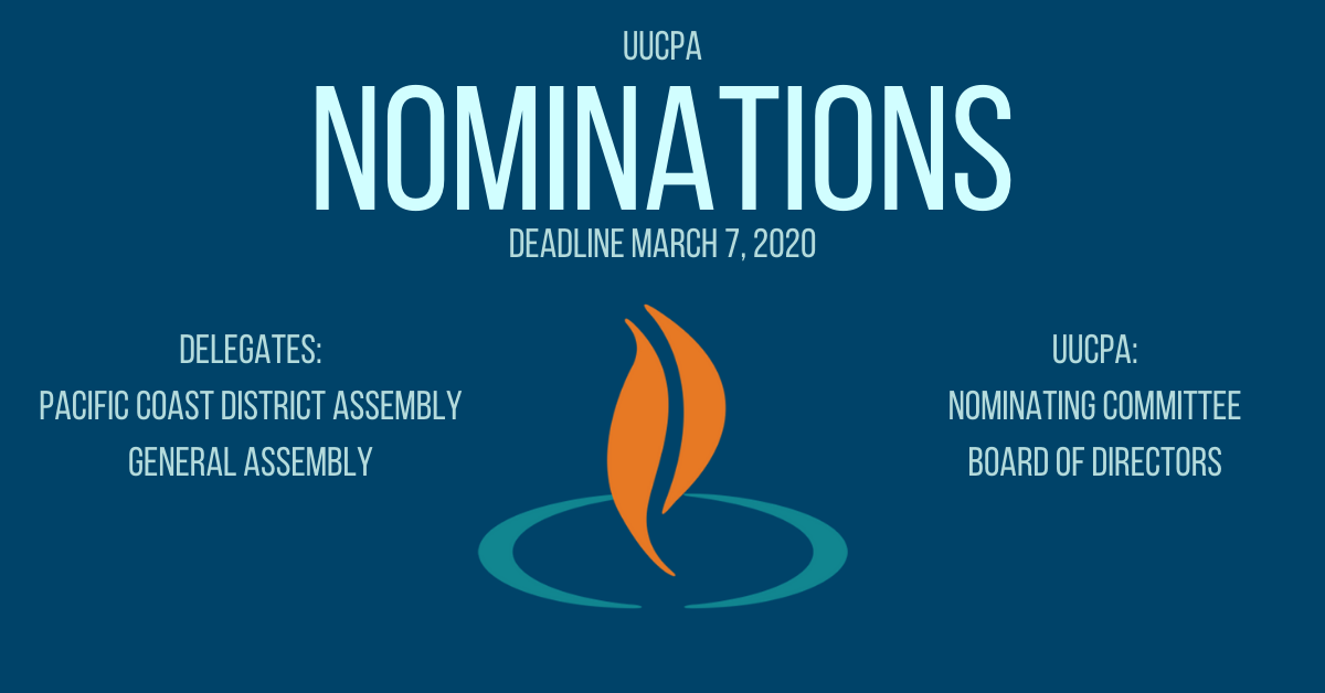UUCPA Board Etc. Nominations Deadline
