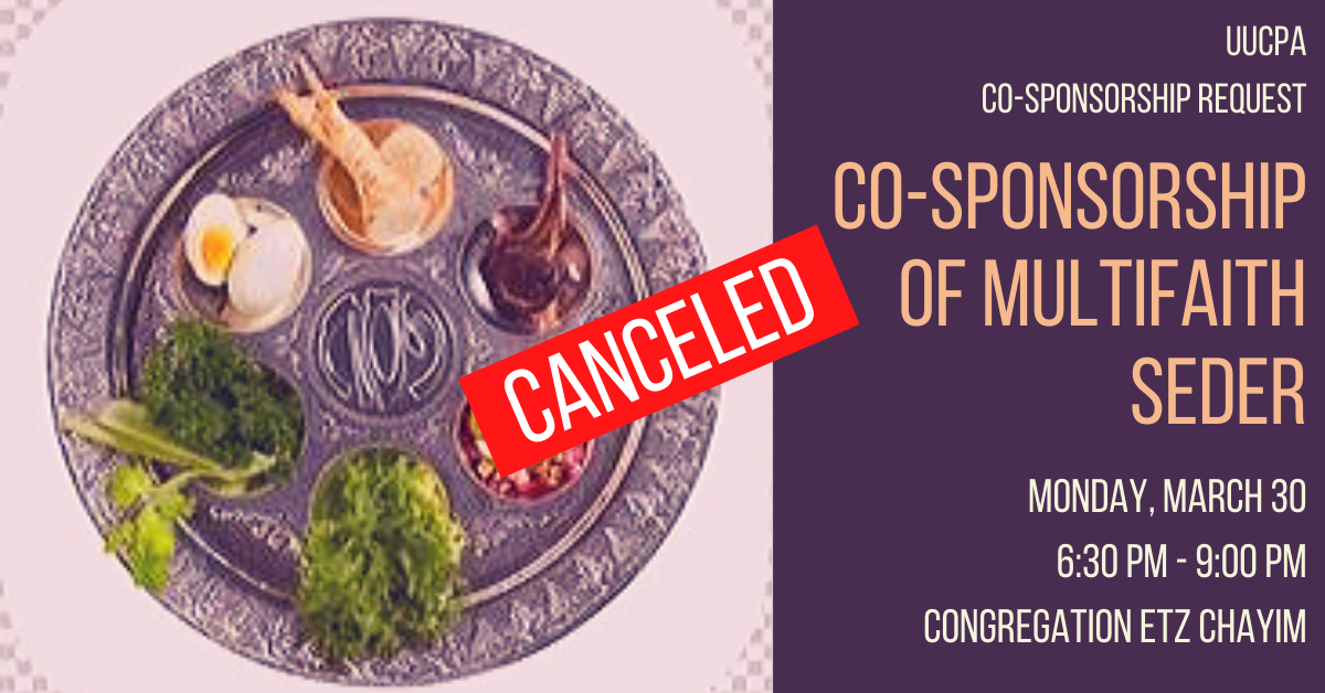 Multifaith Seder - Canceled