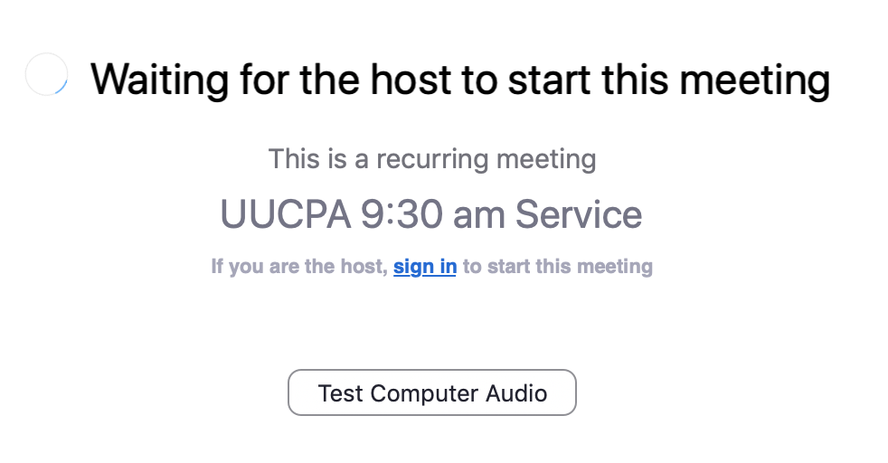 test zoom before meeting