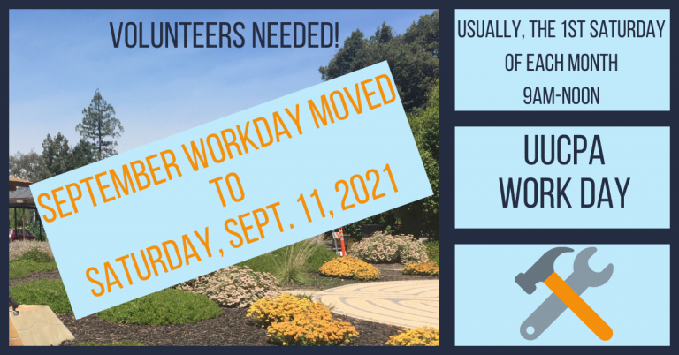 September's campus workday is 9/11 @ 9 am