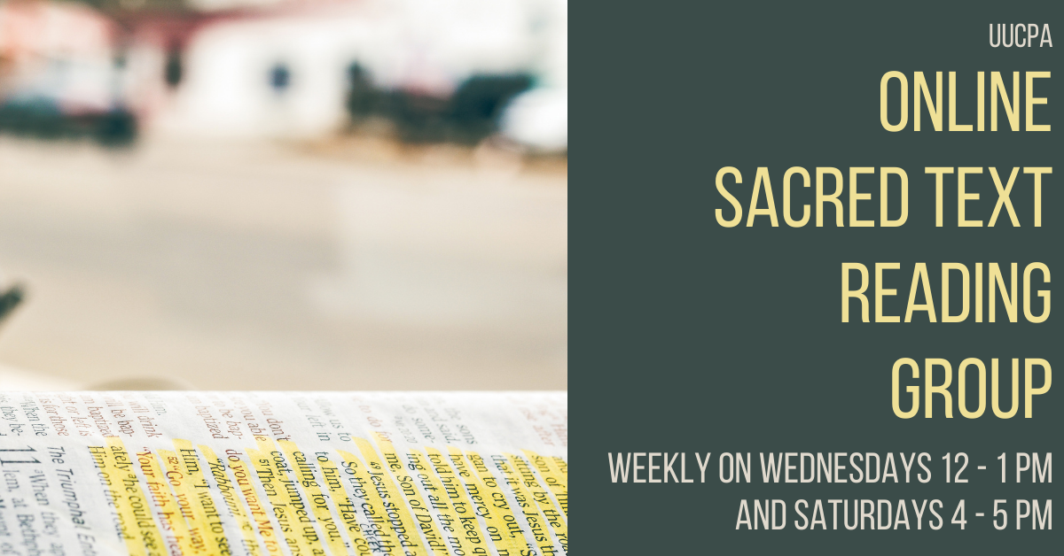 (NEW!) Sacred Text Reading: Wednesday