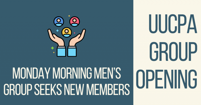 Monday morning Men’s Group seeks new members
