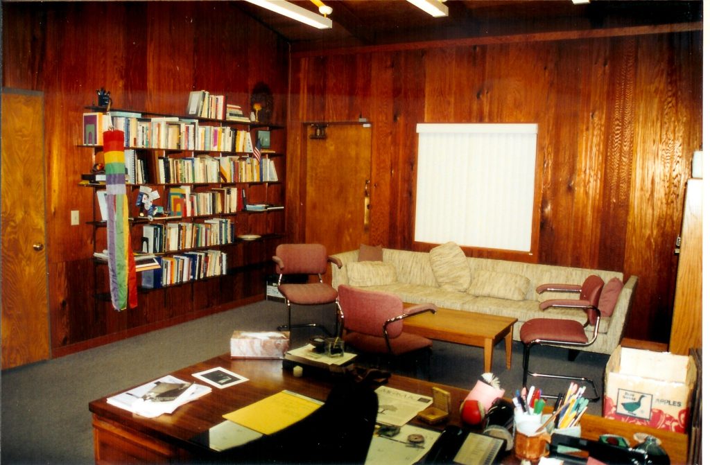Minister’s office, 2001, before the renovation (this room is now the library)