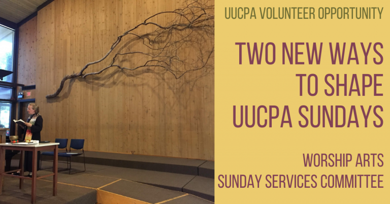 Two new ways to shape UUCPA Sundays