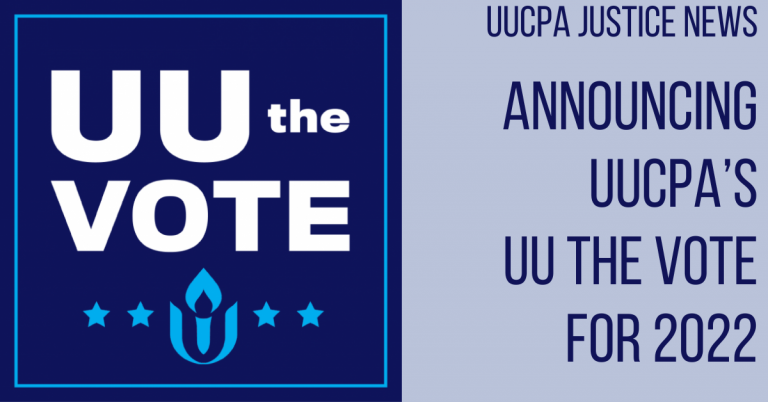 Announcing UUCPA’s UU the Vote for 2022