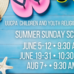 UUCPA Summer Sunday School, gr. K-5