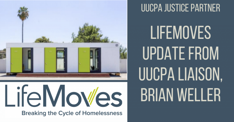 LifeMoves update from UUCPA liaison Brian Weller