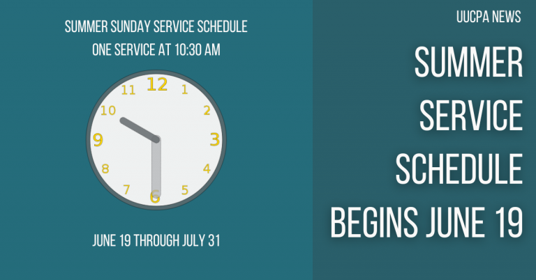 Summer service schedule begins June 19