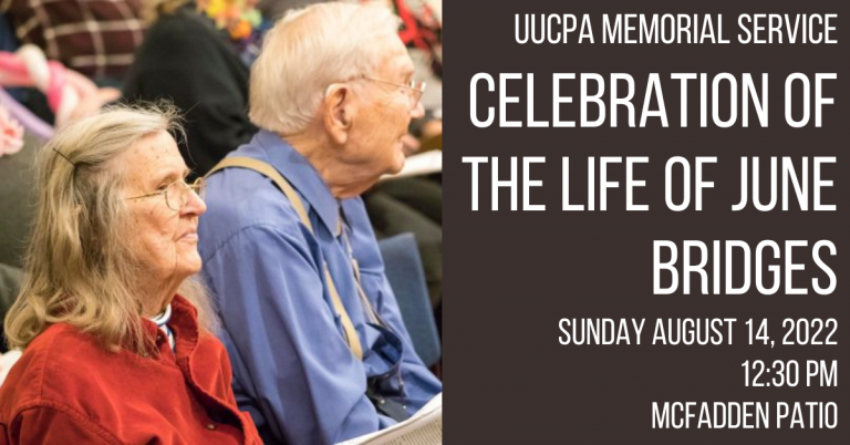 June Bridges Memorial - Aug 14, 12:30pm