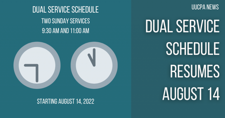 Dual Service Schedule Resumes Aug 14