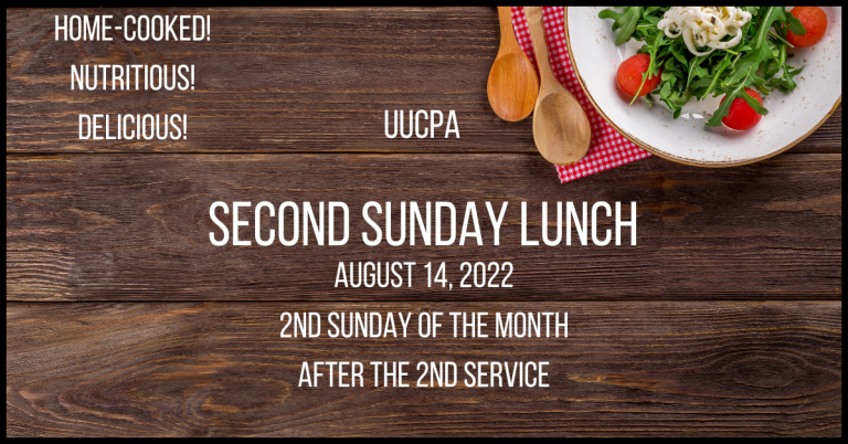Second Sunday Lunch (From the Grill) - Aug. 14, noon