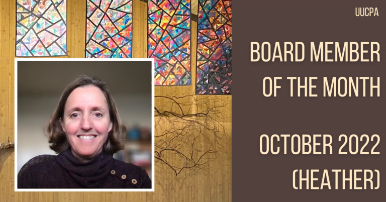 Board Member of the Month – October 2022 (Heather)
