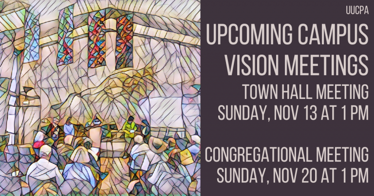 Campus Vision Town Hall Nov 13 & Congregational Meeting Nov 20
