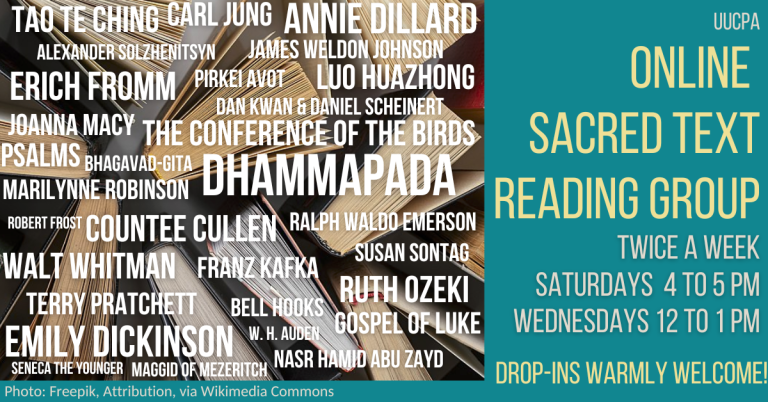 On the Patio: Sacred Text Reading Group