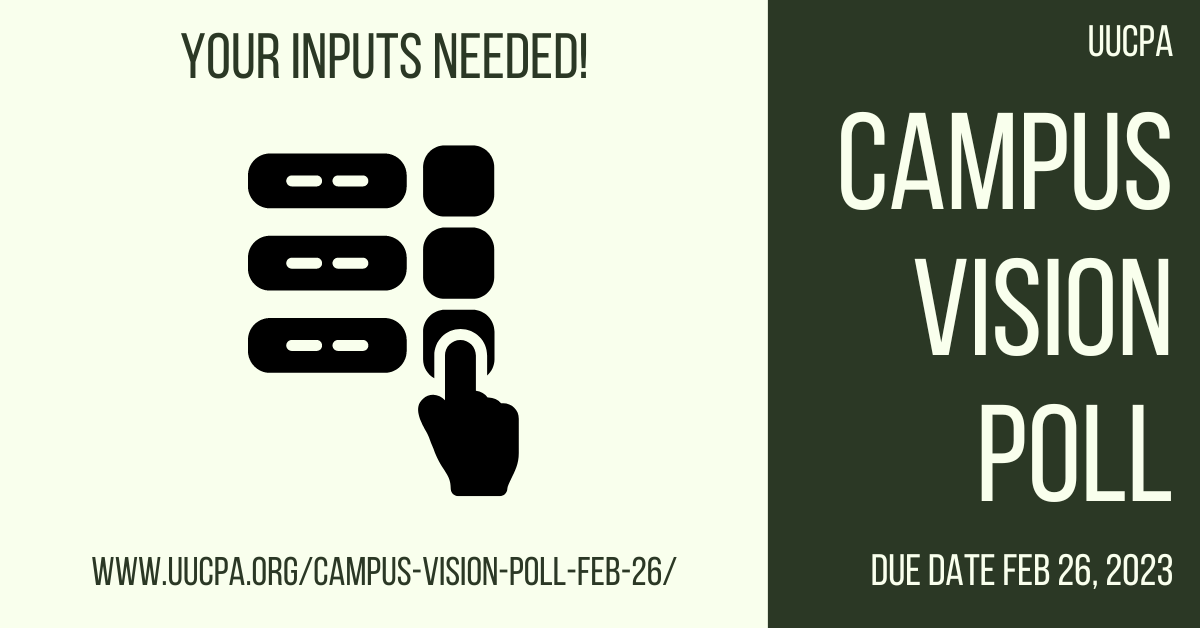 Campus Vision Poll – due Feb 26 – Unitarian Universalist Church of Palo ...