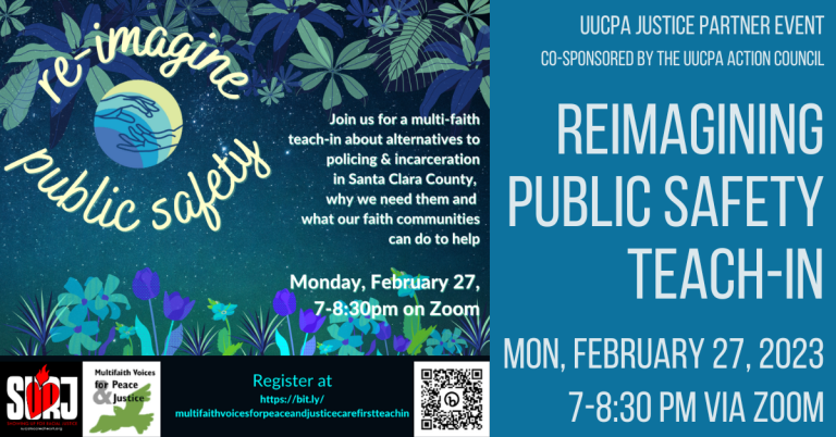 Reimagining Public Safety Teach-In event on Feb 27