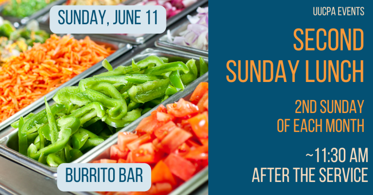 Second Sunday Lunch, Burrito Bar - Jun 11