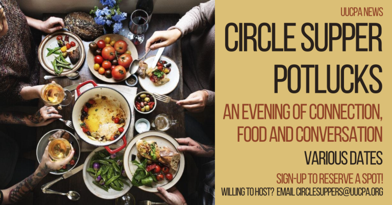 Circle Suppers—You Are Invited!
