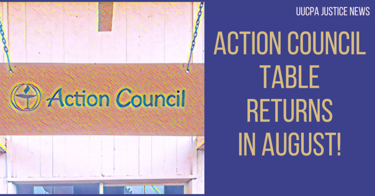 Action Council Table Returns in August!
