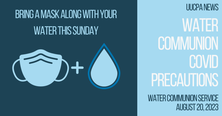 Water Communion Covid Precautions