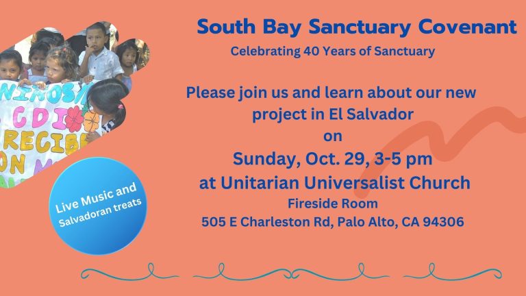 Celebrate South Bay Sanctuary Covenant on Oct 29!