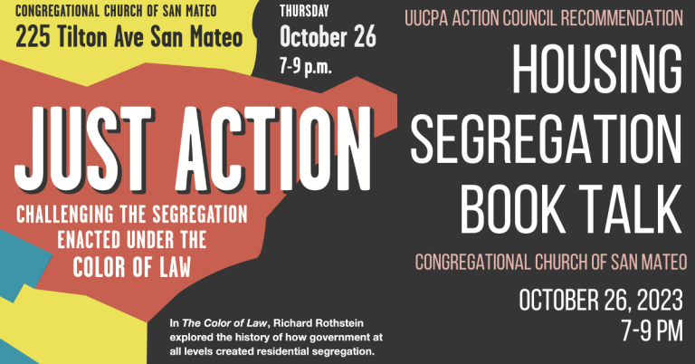 You Are Invited! Housing Segregation Book Talk, Oct 26 in San Mateo