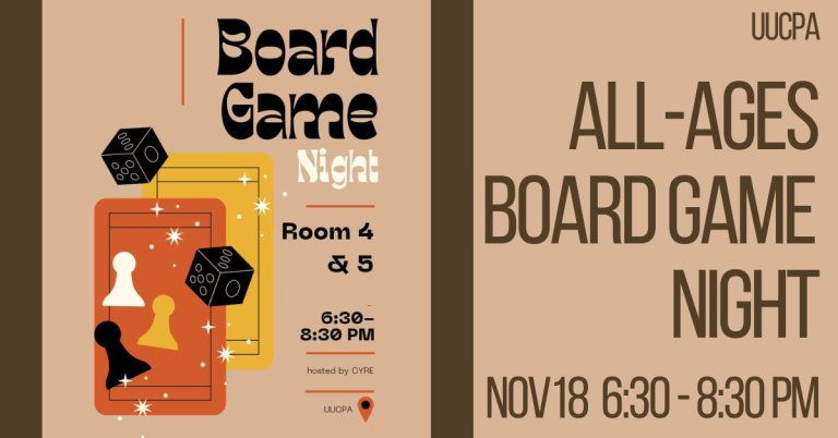 All-Ages Game Night - Nov. 18, 6:30 pm