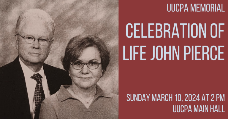 John Pierce Celebration of Life, March 10