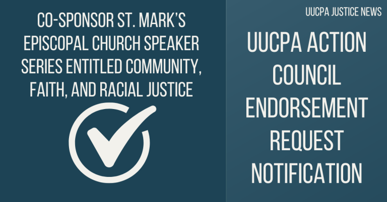 Action Council Endorsement: Community, Faith, and Racial Justice