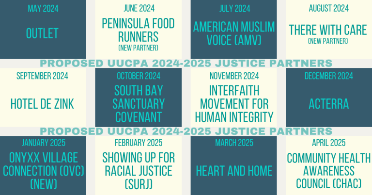 Proposed Slate of Justice Partners for 2024-25