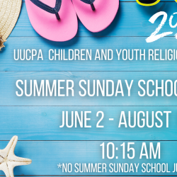 UUCPA Summer Sunday School, gr. K-8