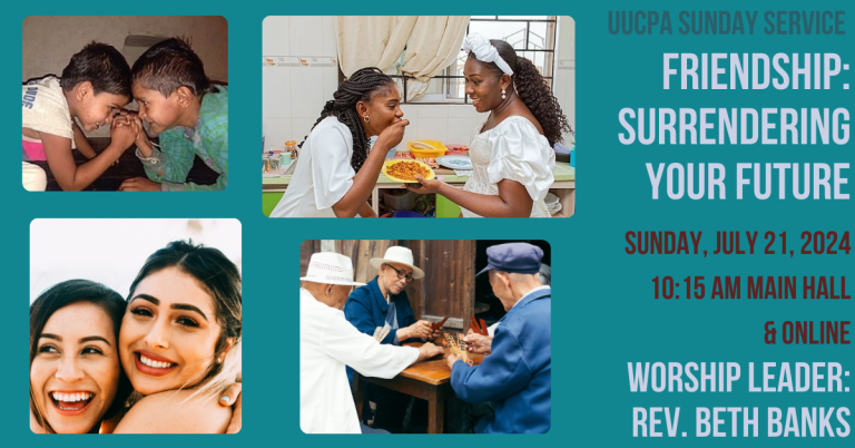 Four images of friends: two light-brown-skinned little boys grinning head to head and gripping right hands; two medium-brown-skinned women laughing and eating in a kitchen; three elderly Chinese men playing a game; and two young light-skinned, dark-haired women with their faces pressed together and smiling out past the viewer