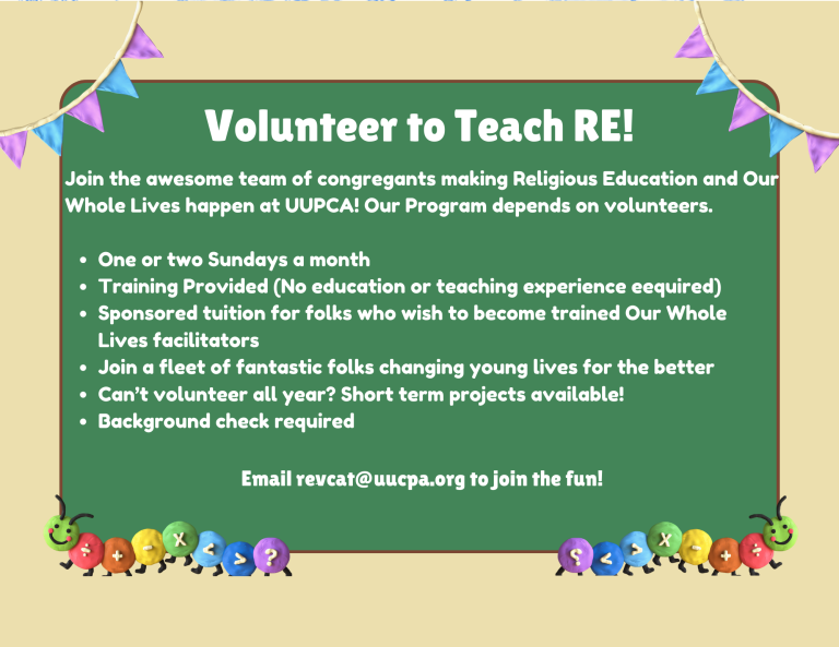 Volunteer to Teach RE!