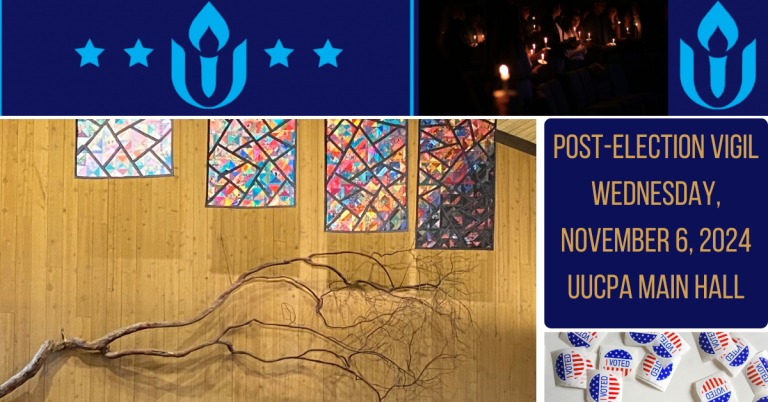 Post-Election Vigil to be Held in the Main Hall