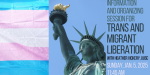 The transgender flag and the Statue of Liberty