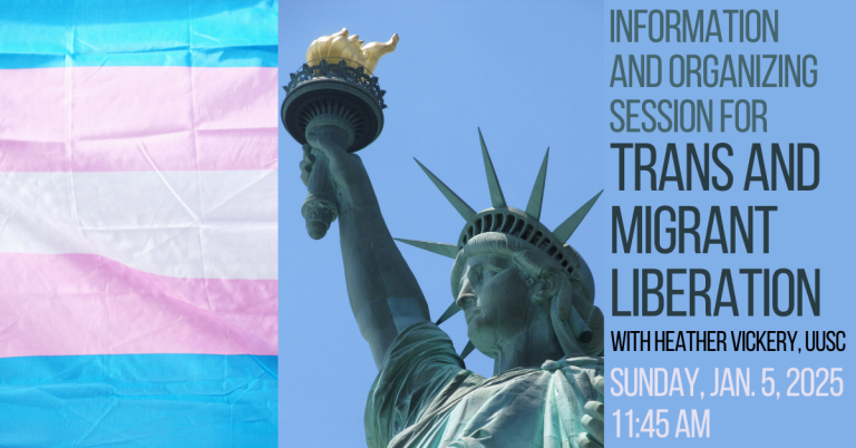 Organize for Trans and Migrant Liberation! Jan 5@11:45am