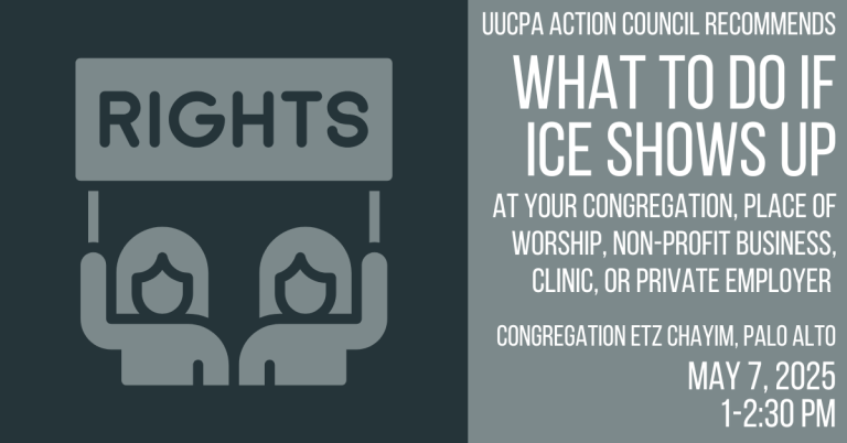 What to do if ICE shows up at your congregation, place of worship, non-profit business, clinic, or private employer - May 7