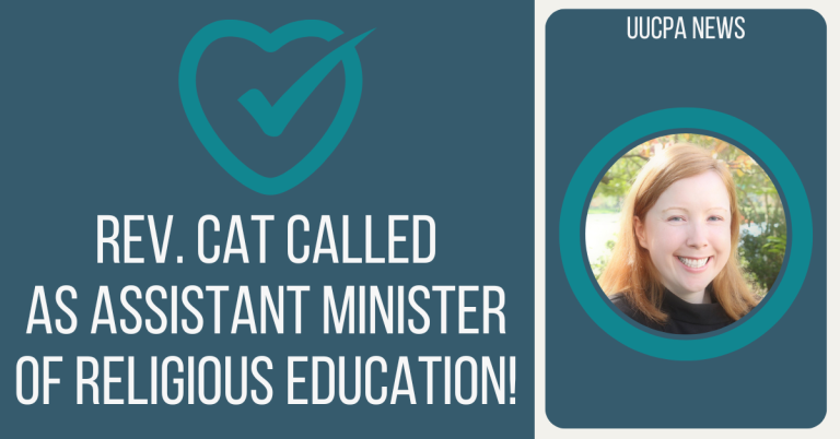 Reverend Catherine Boyle Called as Assistant Minister of Religious Education!
