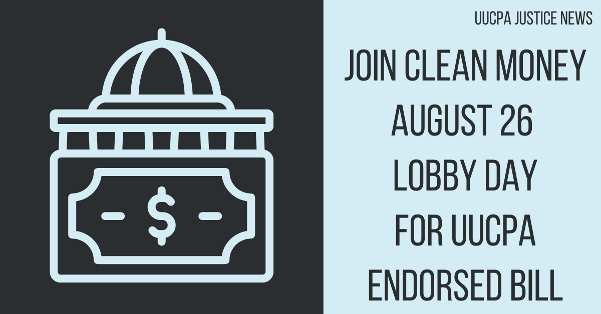 Clean Money Lobby Day for UUCPA endorsed bill