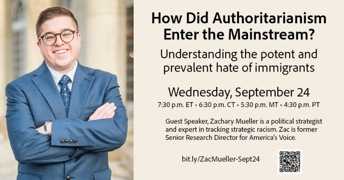 UUs for Social Justice Speaker, Zac Mueller: How did Authoritarianism Enter the Mainstream