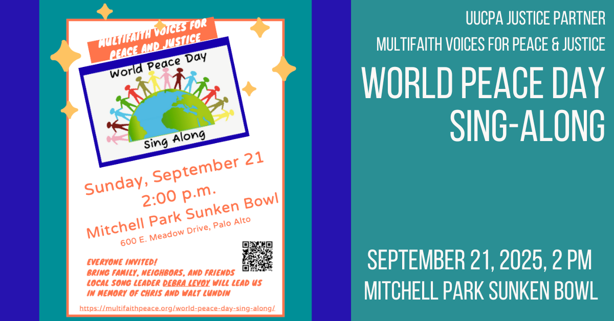 Multifaith Voices for Peace and Justice - World Peace Sing-Along