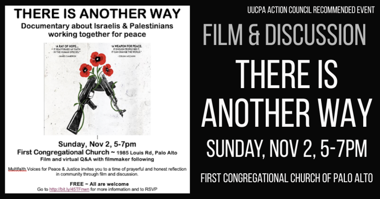 Action Council Recommended Event - THERE IS ANOTHER WAY: film & discussion, Nov 2