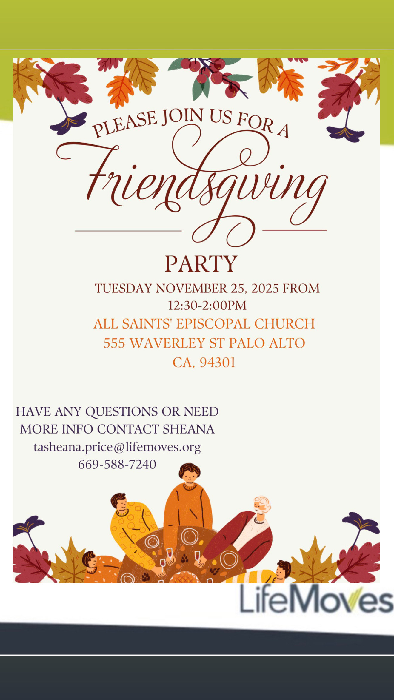 2025 Friendsgiving Event at LifeMoves