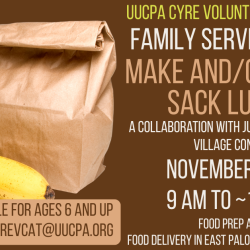 Family Service Project: Make & Deliver Sack Lunches